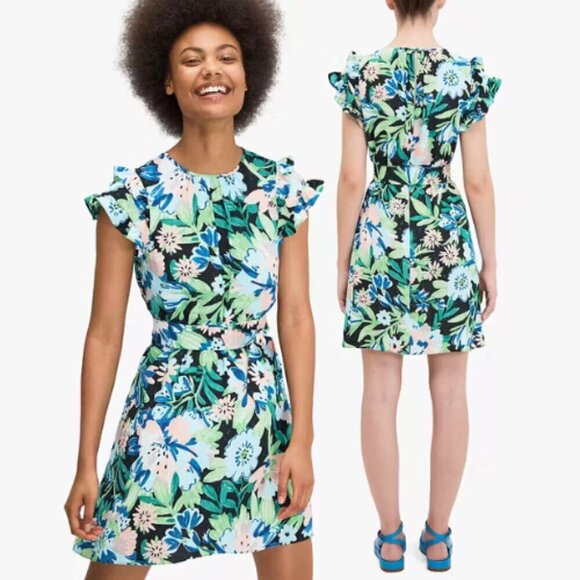 Kate Spade Full Bloom Mini Dress 34030 - Picture 1 of 10